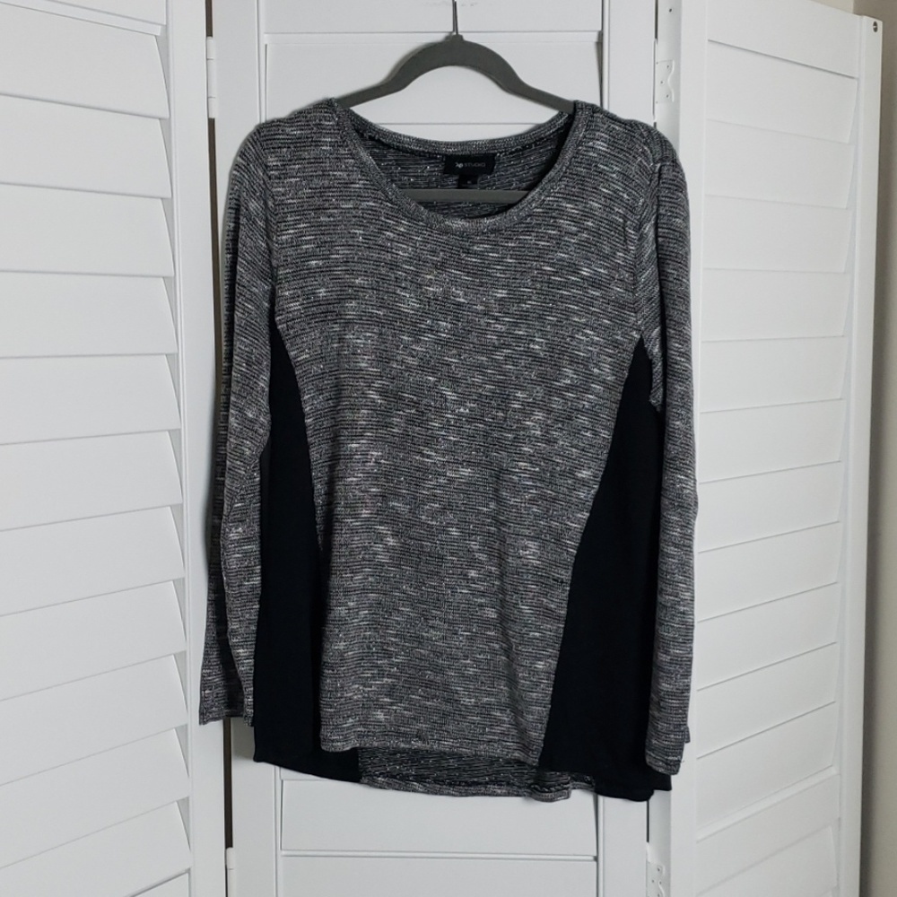 AB Studio grey & black knot sweater